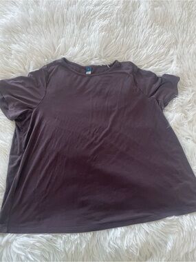 Old Navy Luxe Tee in Deep Plum